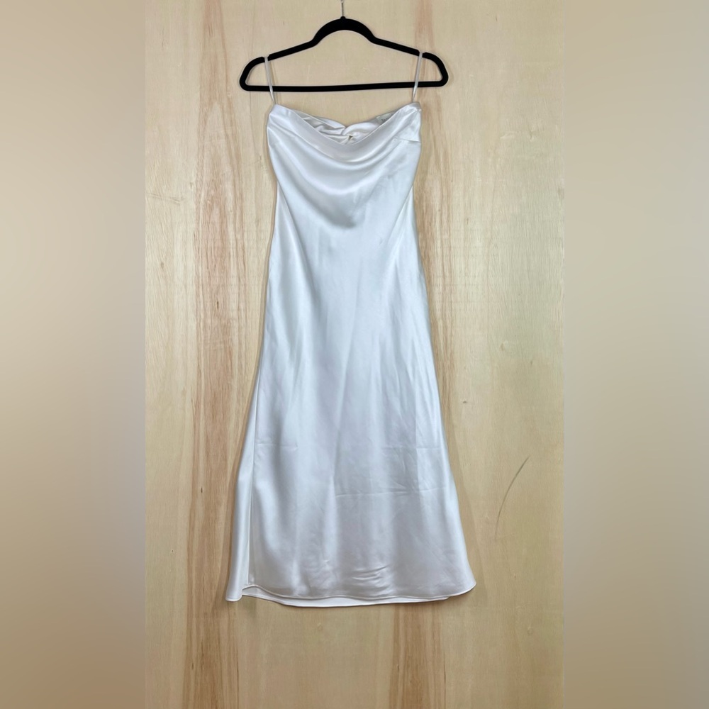 Sachin Babi  Aubrey Dress White Satin Size 2